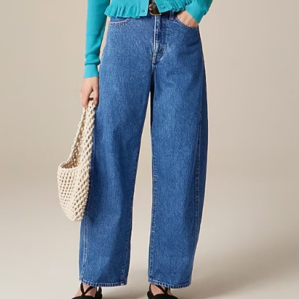 J.Crew Barrel-Leg Jean – Elaine Wash – Size 25 – NWT - Picture 2 of 4